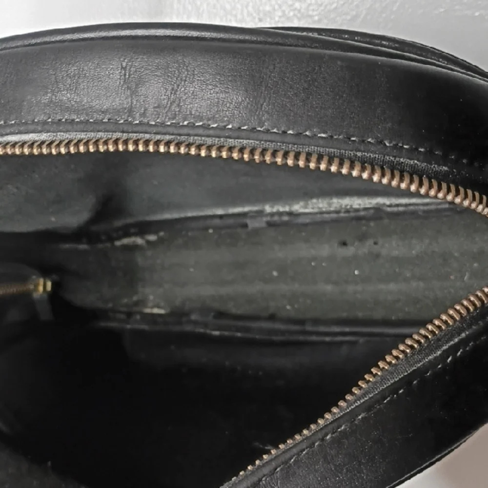 80s Vintage Coach Classic Black Leather Crossbody Bag -  0479-021 Half Moon Rare - Picture 11 of 13